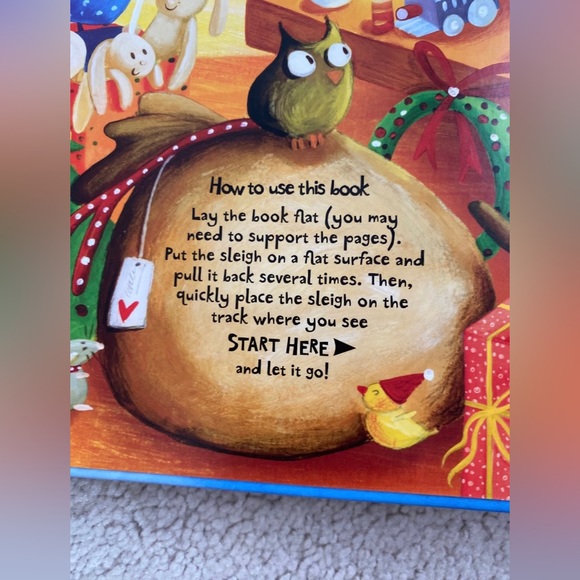 Usborne Pull-Back Busy Santa Book with Sleigh Cart Like New, used once - Picture 11 of 17
